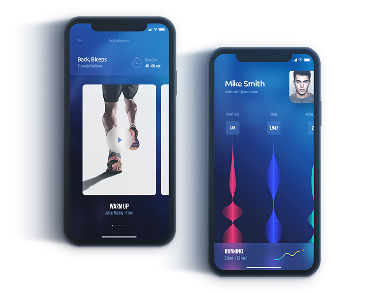 iPhone X Running App