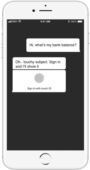 Chatbot Touch ID